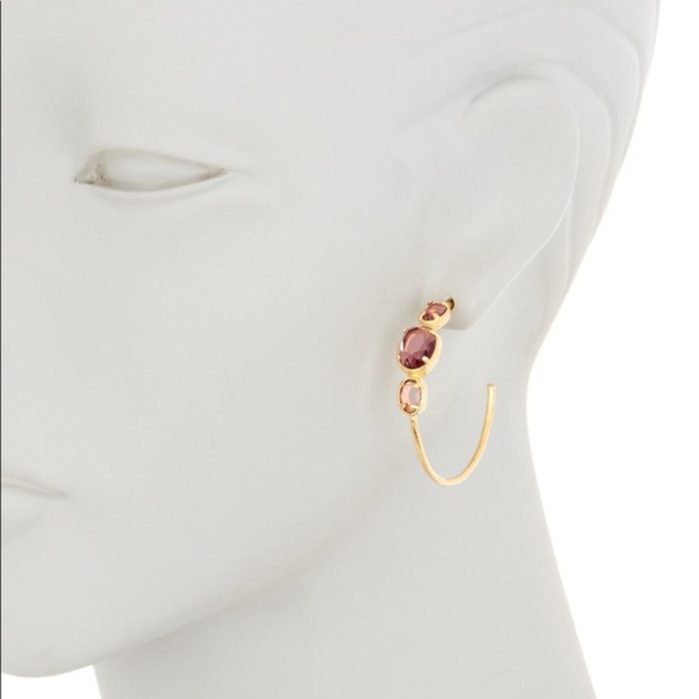 Rivka Friedman 18K Gold Raspberry Hoop Earrings - Picture 7 of 7
